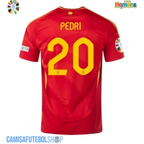 Camisa de time de futebol Espanha Pedri Gonzalez #20 Replicas 1º Equipamento Europeu 2024 Manga Curta